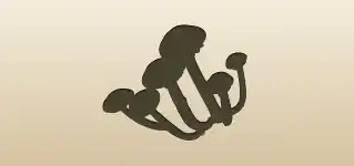 Mushrooms silhouette