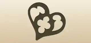 Heart silhouette