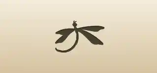 Dragonfly silhouette