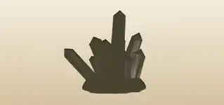 Crystals silhouette