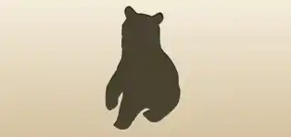 Bear silhouette