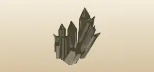 Crystals silhouette