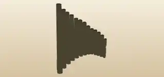 Pan Flute silhouette