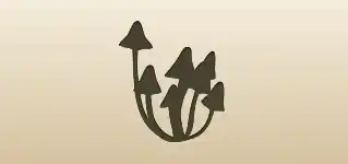 Mushrooms silhouette