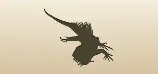 Iguana silhouette