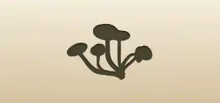 Mushrooms silhouette