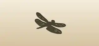 Dragonfly silhouette