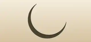 Crescent Moon silhouette