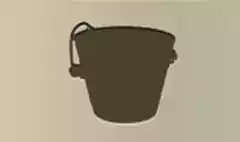 Wooden Bucket silhouette