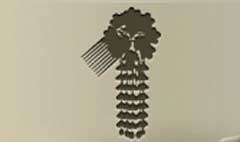 Kanzashi Comb silhouette