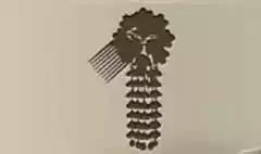 Kanzashi Comb silhouette