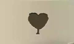 Heart silhouette