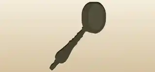 虫眼鏡のシルエット