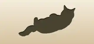 ネコのシルエット