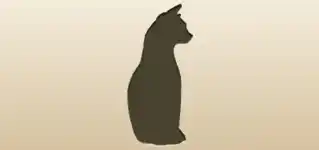 ネコのシルエット