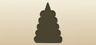 つみかさねリングのシルエット