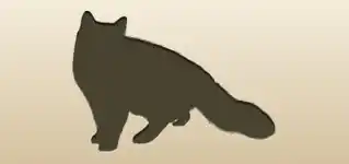 ネコのシルエット
