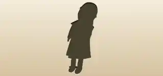 人形のシルエット