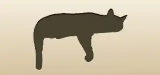 ネコのシルエット