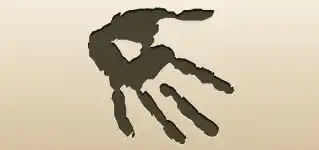 手形のシルエット