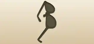 眼鏡のシルエット