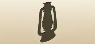 灯油ランプのシルエット