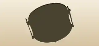 太鼓のシルエット