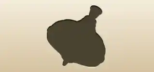 コマのシルエット