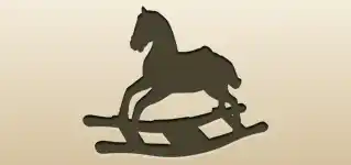 木馬のシルエット
