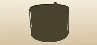 太鼓のシルエット