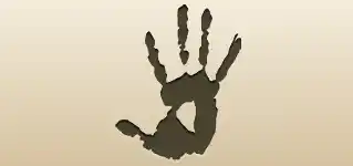 手形のシルエット