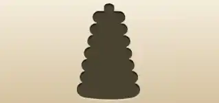 つみかさねリングのシルエット