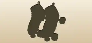 ローラースケートのシルエット