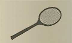 Racket silhouette